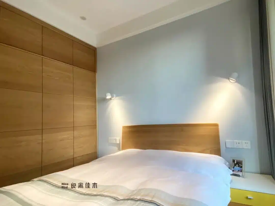 魔都三居全屋订，莫兰迪灰墙客厅果然与黑胡桃是绝配