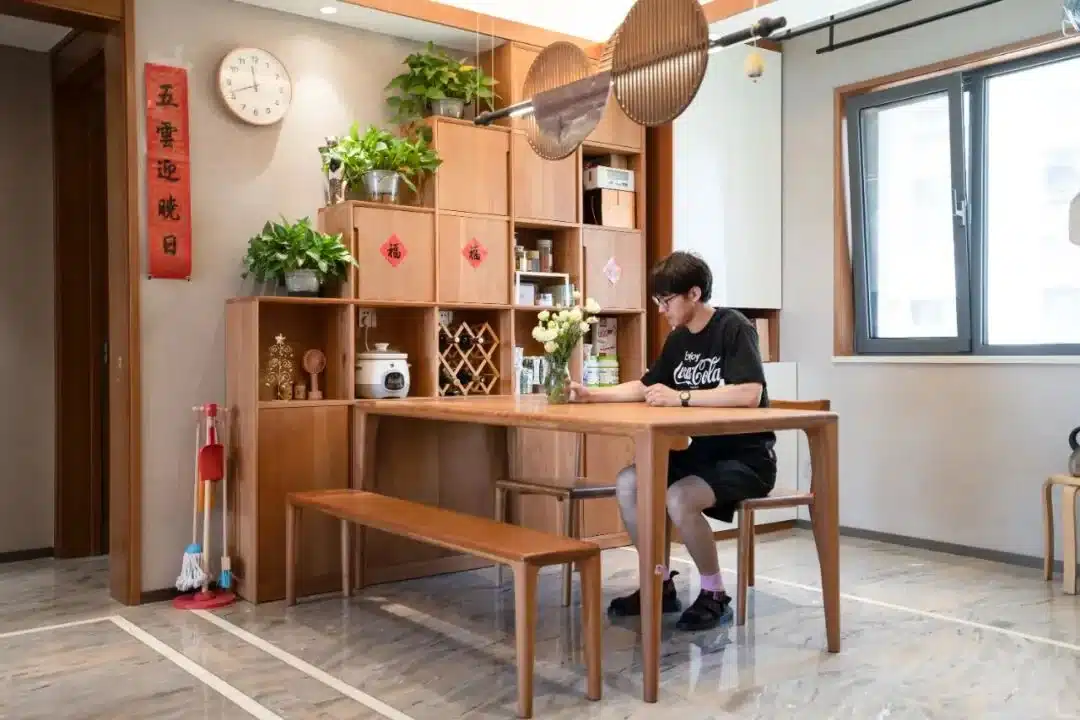 帝都140㎡四居樱桃木全屋订，榻榻米上造木屋也太可了吧！