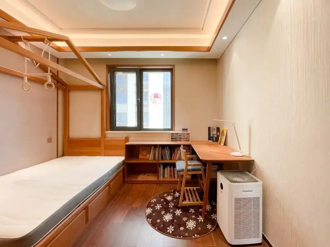 帝都140㎡四居樱桃木全屋订，榻榻米上造木屋也太可了吧！
